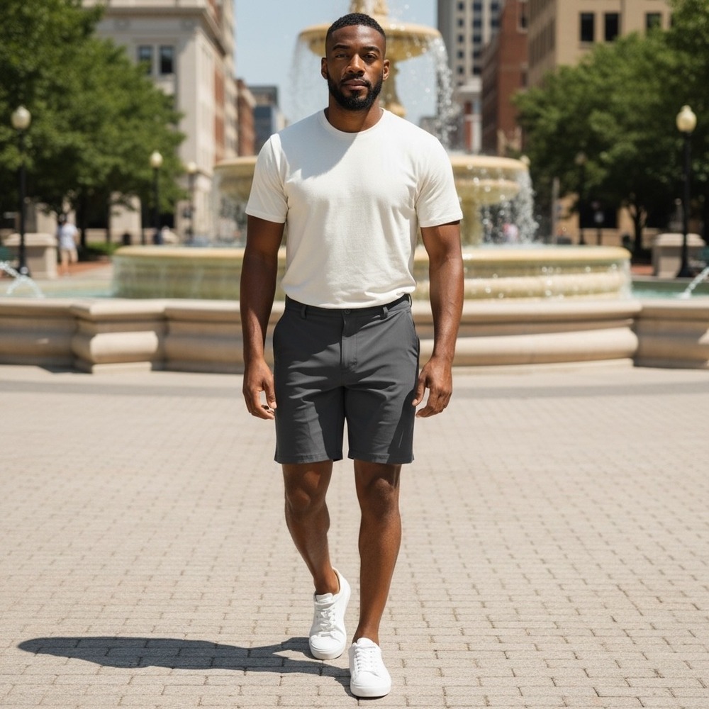 Under Armour Mens HeatGear Loose Performance Short Charcoal Grey Size 40 1257791